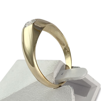 Bague d'occasion or 750 jaunezirconia