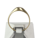 Bague d'occasion or 750 jaune zirconia - vue 3
