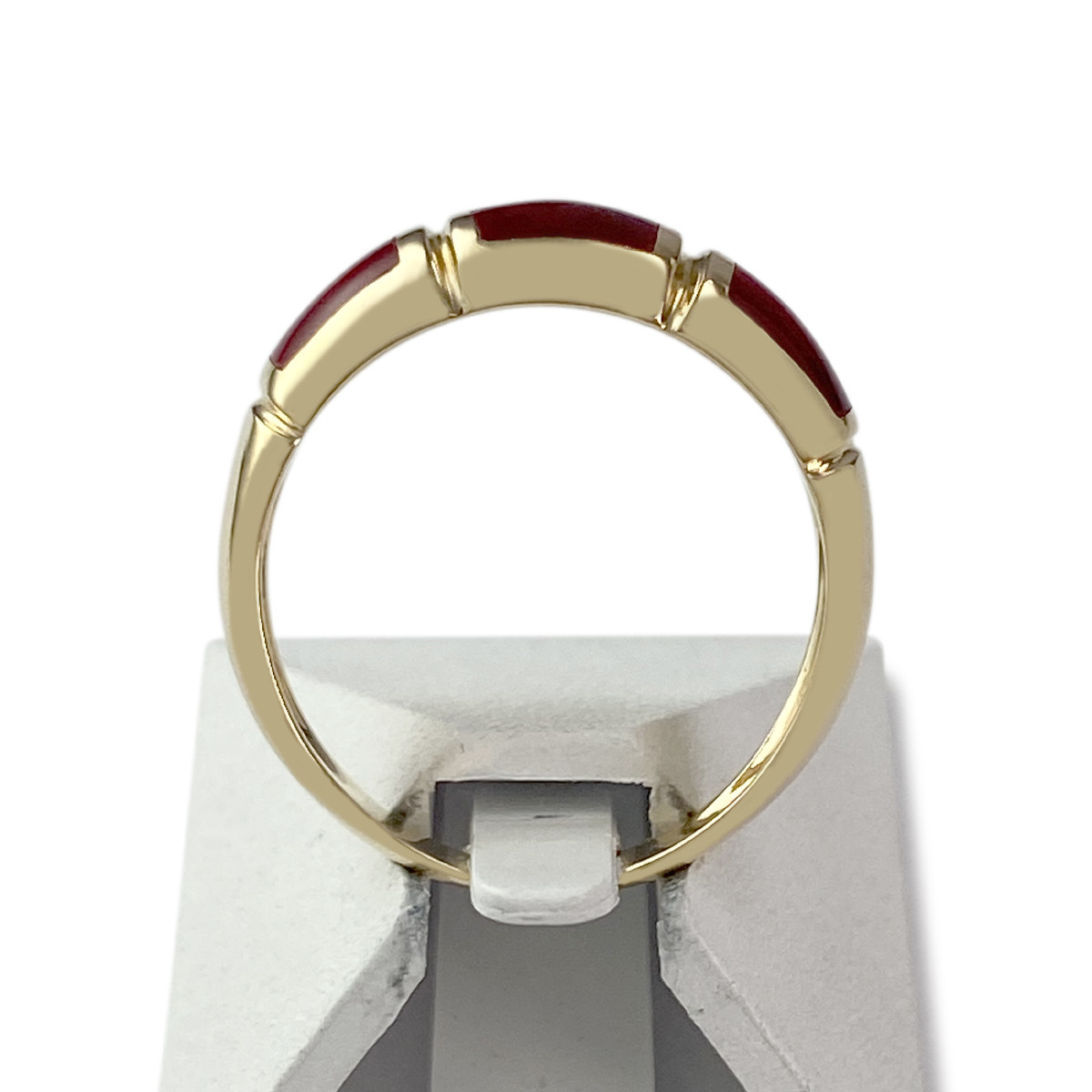 Tweedehands 750 geelgouden ring - bekijk 3