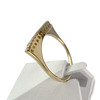 Tweedehands gouden 750 gele diamanten ring - vue V2