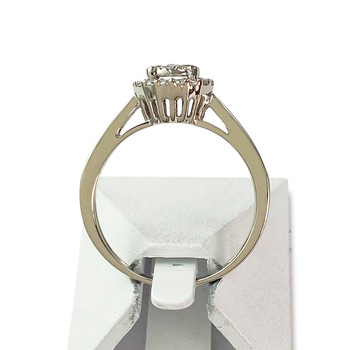 Bague d'occasion or 750 blanc diamants