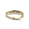 Second-hand gold 750 yellow diamond ring - vue V1