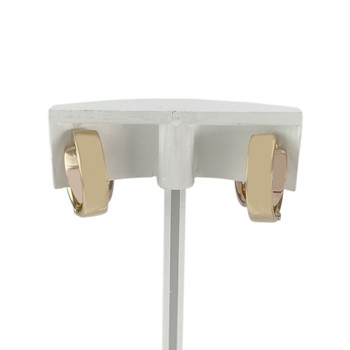 Créoles d'occasion or 750 jaune saphir jaune saphir rose