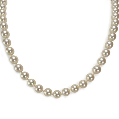 Collier d'occasion or 750 jaune perle de culture du japon - vue 1