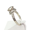 Bague d'occasion or 750 blanc diamant diamant - vue V1