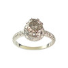 Bague d'occasion or 750 blanc diamant diamant - vue V3