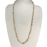 Collier d'occasion or 750 jaune maille fantaisie - vue 2