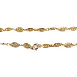 Collier d'occasion or 750 jaune maille fantaisie - vue 3