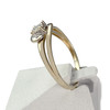 Second-hand gold ring 375 yellow diamond - vue V2