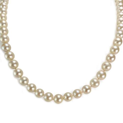 Collier d'occasion or 750 jaune perle de culture du japon
