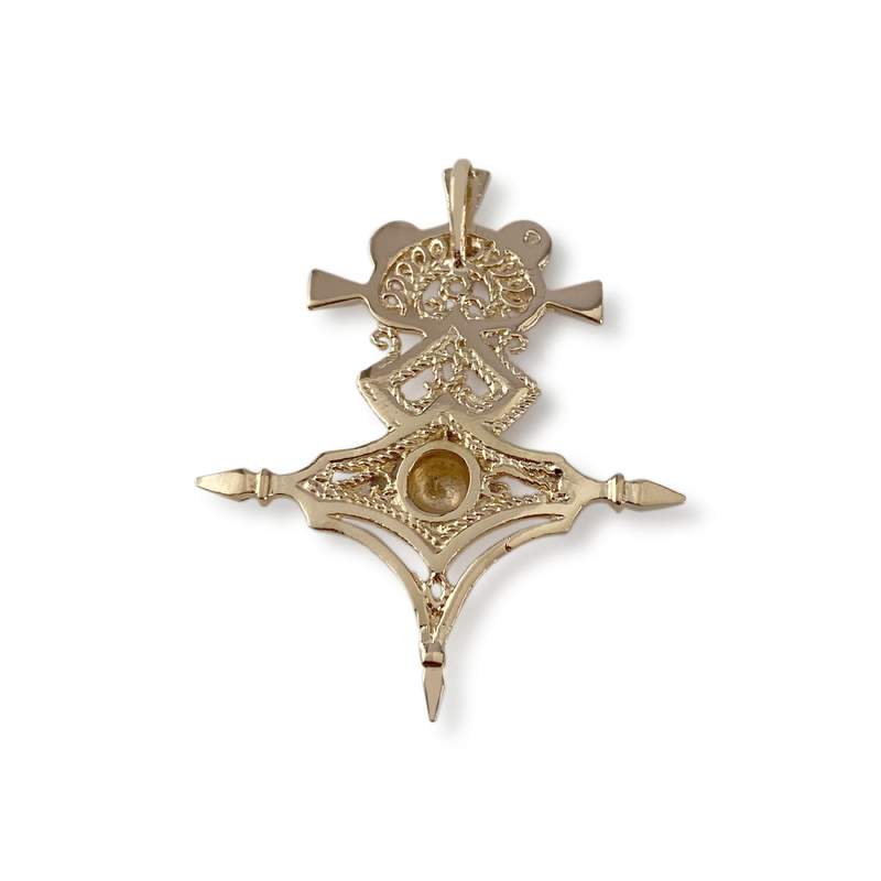 Second-hand pendant in 750 yellow gold - view 2