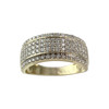 Bague d'occasion or 750 jaune diamant synthetique - vue V1