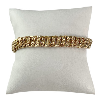 Bracelet d'occasion or 750 jaune maille américaine - vue 1