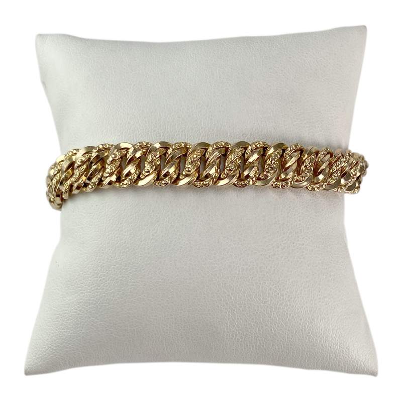 Bracelet d'occasion or 750 jaune maille américaine - vue 1