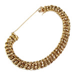 Bracelet d'occasion or 750 jaune maille américaine - vue 2