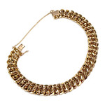 Bracelet d'occasion or 750 jaune maille américaine - vue 3