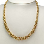 Collier d'occasion or 750 jaune maille fantaisie - vue 2