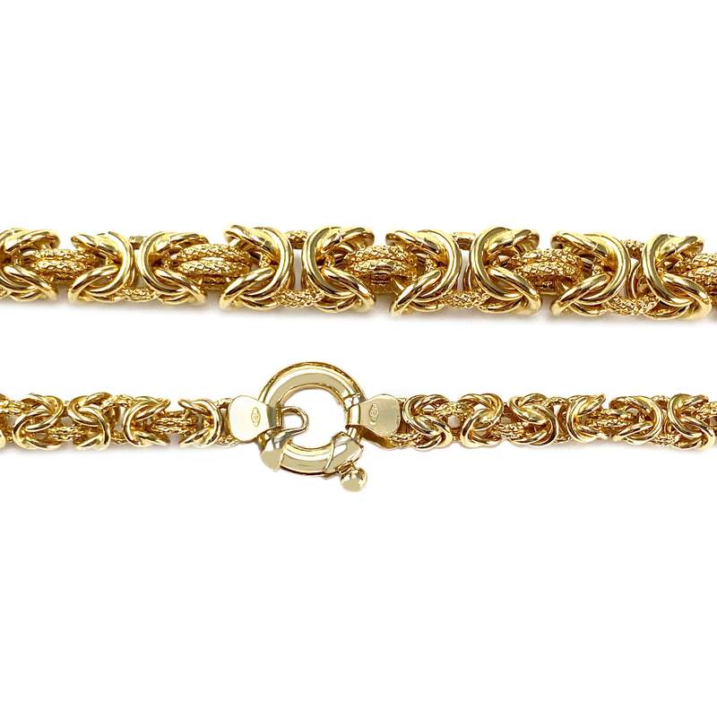 Secondhand necklace in 750 yellow gold - view 3