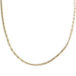 Used 750 yellow gold horse-link chain, 42 cm - view 1