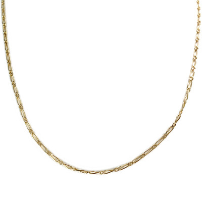 Used 750 yellow gold horse-link chain, 42 cm - view 1