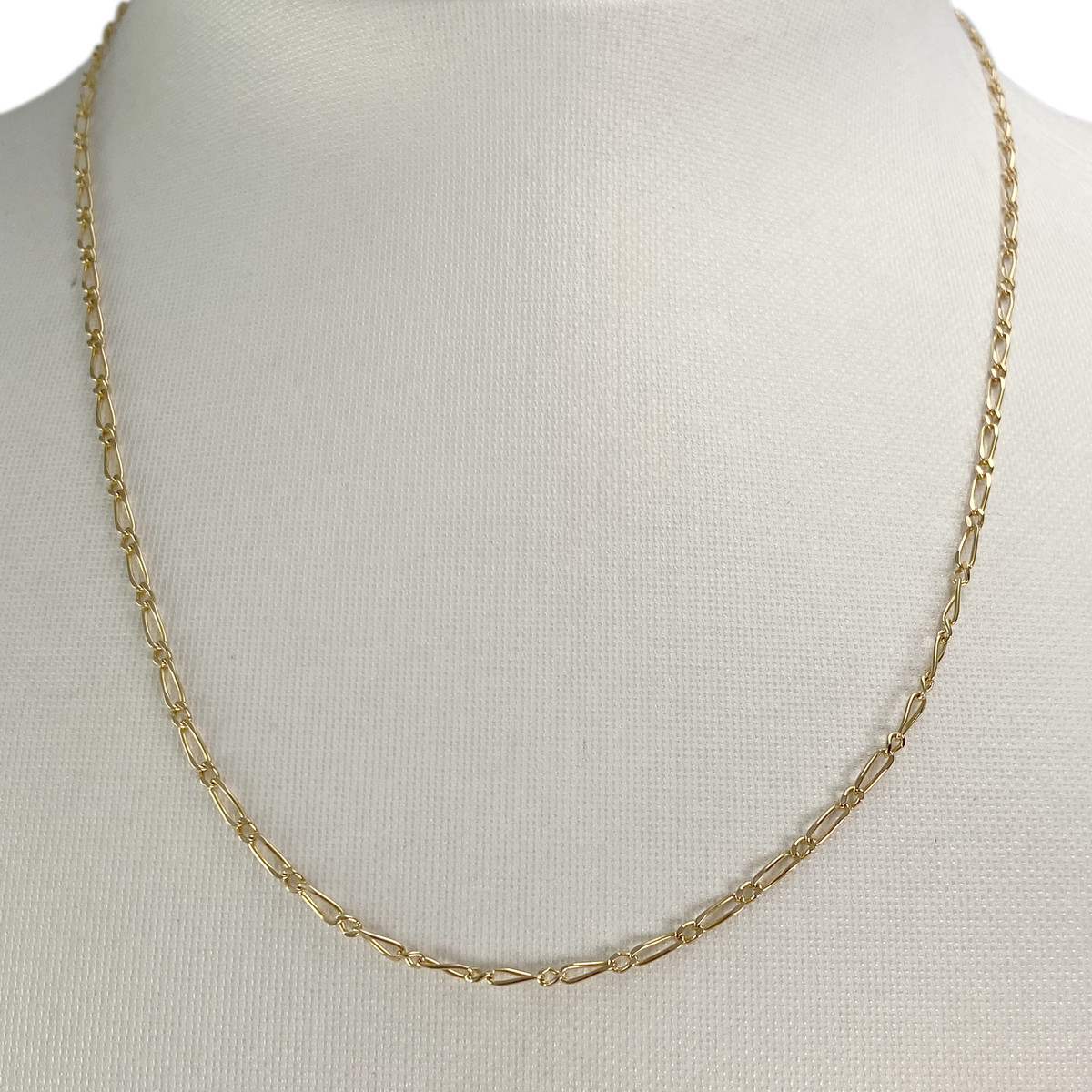 Used 750 yellow gold horse-link chain, 42 cm - view 2