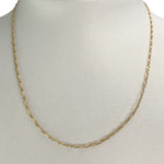 Used 750 yellow gold horse-link chain, 42 cm - view 2