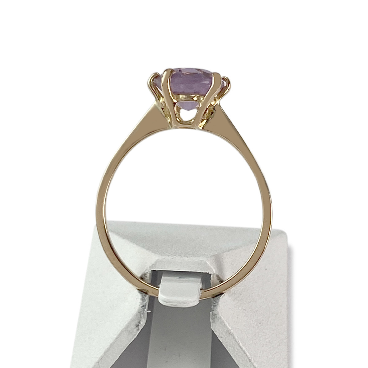 Bague d'occasion or 750 jaune amethyste - vue 3