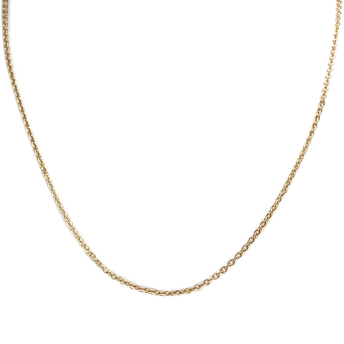Second-hand 750 yellow gold chain, forçat link