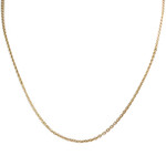 Secondhand gold chain 750 yellow mesh forçat 42 cm - view 1