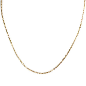 Secondhand gold chain 750 yellow forçat mesh 42 cm