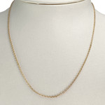 Secondhand gold chain 750 yellow mesh forçat 42 cm - view 2