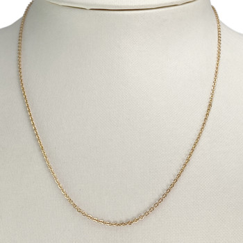 Secondhand gold chain 750 yellow forçat mesh 42 cm