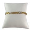 Tweekleurige armband van 750 goud met fantasiepatroon - weergave V1
