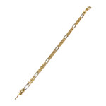 Bracelet d'occasion or 750 2 tons maille fantaisie - vue 2