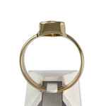 Bague d'occasion or 750 jaune tourmaline orangée - vue 3