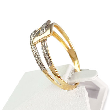 Bague d'occasion 2 ors 750 diamants