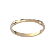 Bague d'occasion or 750 rose diamant