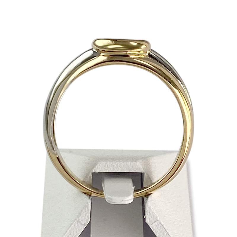 Bague d'occasion 2 ors 750 saphir - vue 3