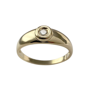 Bague d'occasion or 750 jaune diamant