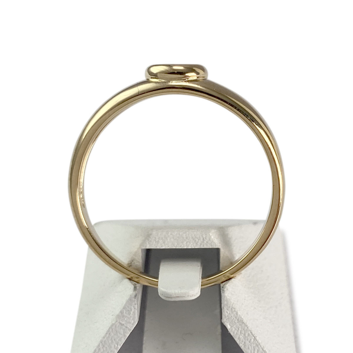 Tweedehands gouden 750 gele diamanten ring - bekijk 3