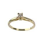 Bague d'occasion or 750 jaune diamant - vue 1