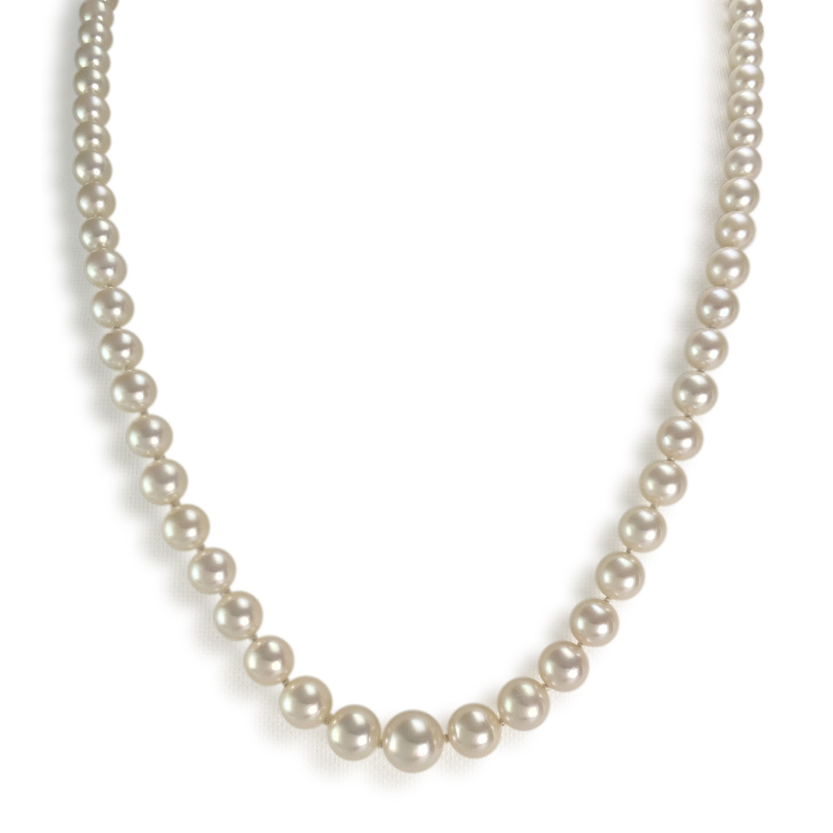 Pre-owned 750 yellow gold necklace with cultured pearls
