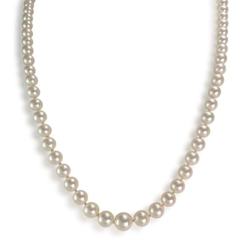 Collier d'occasion or 750 jaune perles de culture - vue 1