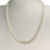 Pre-owned 750 yellow gold necklace with cultured pearls - view V2
