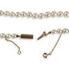 Pre-owned 750 yellow gold necklace with cultured pearls - view V3