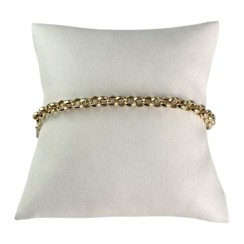Pre-owned 750 yellow gold bracelet with jaseron mesh