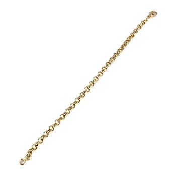 Pre-owned 750 yellow gold bracelet with jaseron mesh