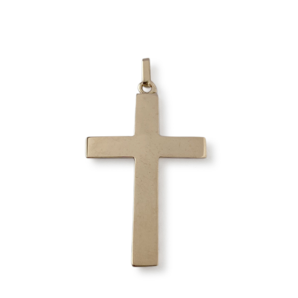 Second-hand 750 yellow gold cross - view 2