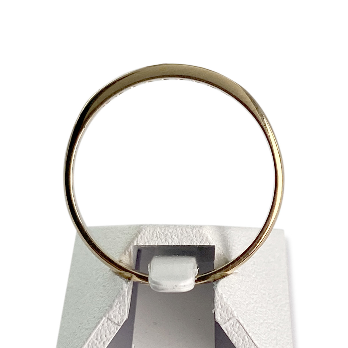 Tweedehands gouden ring 750 gele diamanten - bekijk 3