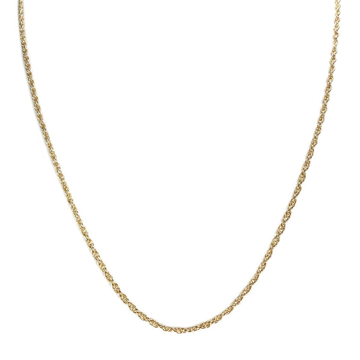 Secondhand 750 yellow gold chain with fancy link design
